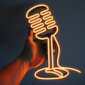 Mikrofon Neon LED