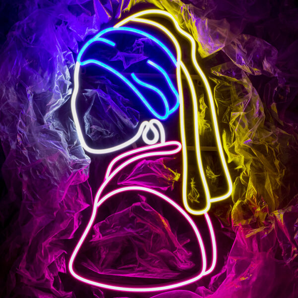 Dziewczyna z perłą Neon LED