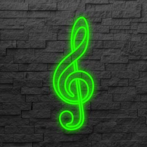 Klucz wiolinowy Neon LED