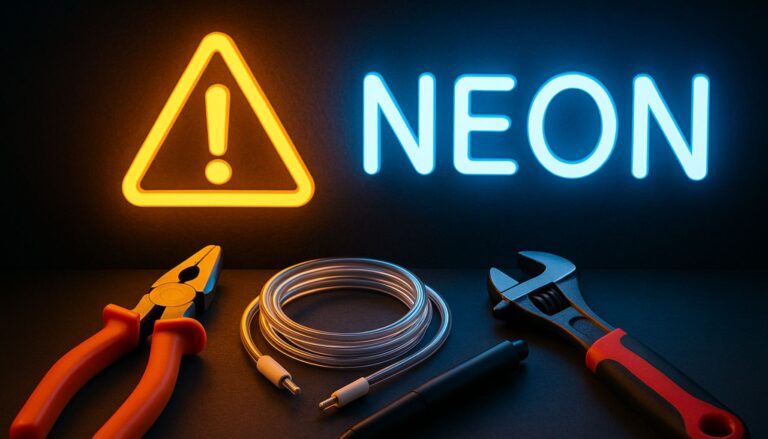 Najczęstsze błędy przy projektowaniu neonu – jak ich uniknąć?