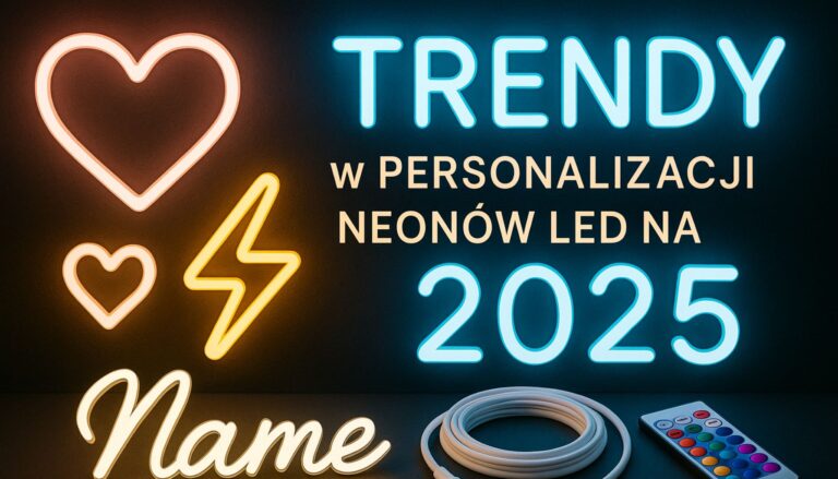 Trendy w personalizacji neonów LED na 2025 rok
