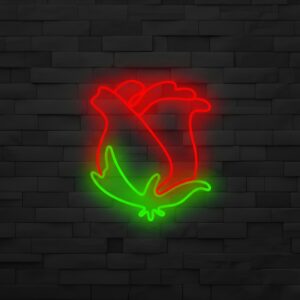 Róża Neon LED