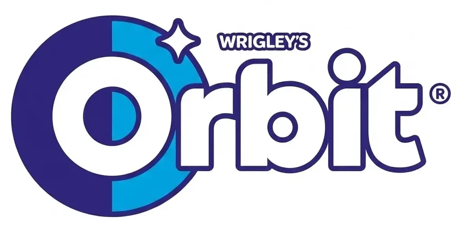 Logo Orbit Wrigley's — oryginalne logo firmy przed realizacją neonu LED przez Ledeon