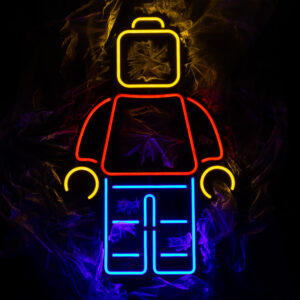 Lego ludzik Neon LED